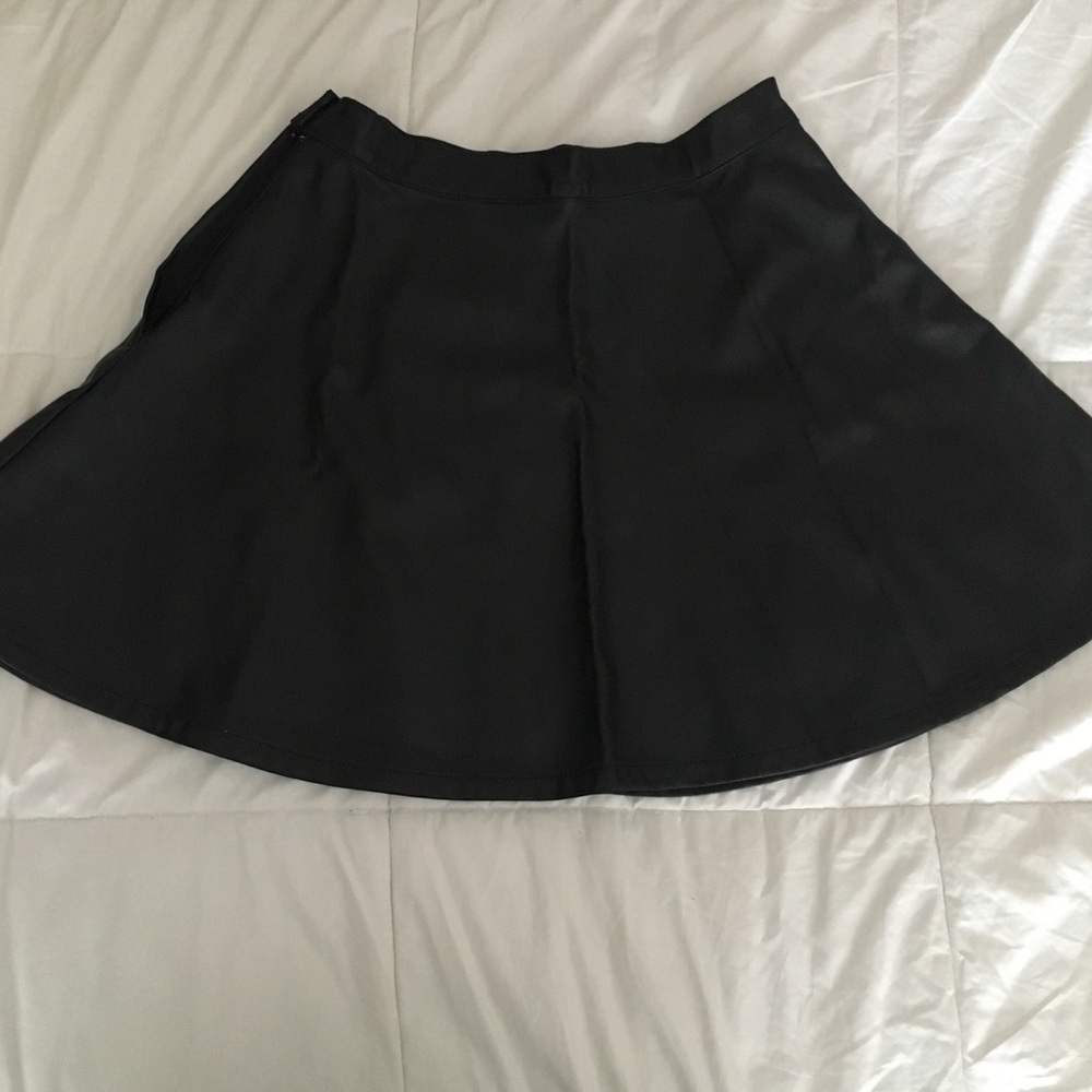 American Apparel leather skirt